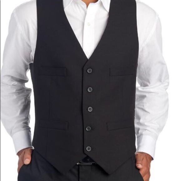 Murano Men’s Essentials Suit Piece Black Vest